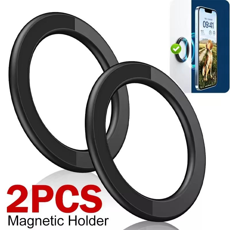 Phone Accessories Holder Car - ที่ยึดโทรศัพท์มือถือแบบแม่เหล็ก MagSafe พร้อมกาวแม่เหล็กแรงสูง สำหรับติดผนัง ใช้ได้กับโทรศัพท์มือถือ แท็บเล็ต